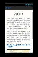 برنامه‌نما Recover SIM Card Data Guide عکس از صفحه