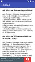 LINQ FAQ screenshot 2