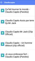 CLAUDIOCAPEO MUSICA SONGS تصوير الشاشة 1