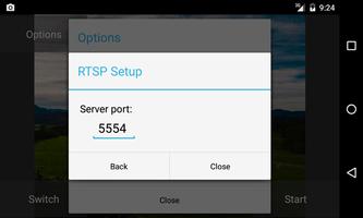 2 Schermata RTSP Camera Server