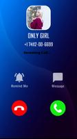 Video call only girl Affiche