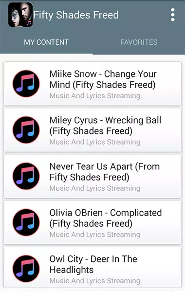 Ost. Fifty Shades Freed - Music Lyrics APK voor Android Download