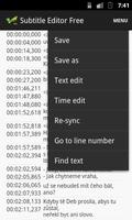 Subtitle Editor Free capture d'écran 1