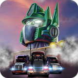 Polizei-Auto-Transformation Roboter Vs Autobots Zeichen