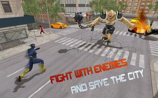 Superhero Flash Hero - Speed City Rescue Mission capture d'écran 1