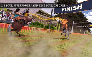 Grand Immortal Superheroes Horse Racing & Fight 3D capture d'écran 1