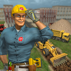 City Road Construction Simulator 3D - Building Sim آئیکن