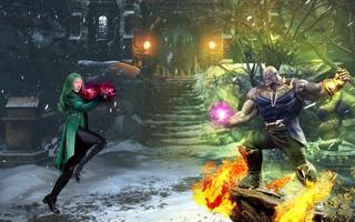 Thanos Vs Grand Superhero Infinity Fight Battle 3D poster