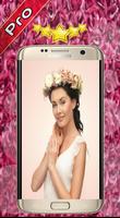 Flower Wedding Crown Hairstyle Affiche