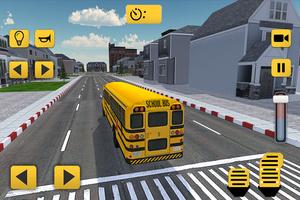 High School Bus Driver 3D Affiche