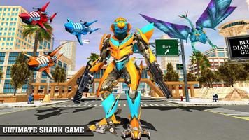 Shark Robot Simulator 2019: Shark Attack Games 截图 1