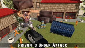 Monstro Herói Sniper Tirotei - Prisão Escapar jogo Cartaz