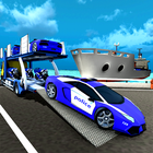 Police Car Transporter Ship ikona