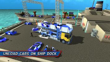 Police Car Transporter Ship screenshot 2