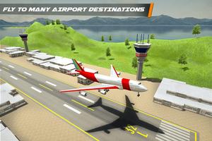 City Airplane Flight Pilot Plane Landing Simulator capture d'écran 2