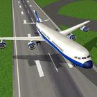 Air plane take off and landing Game icône