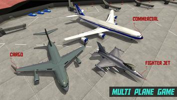 Air plane take off and landing Game Affiche