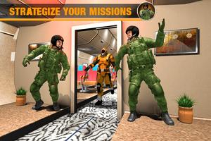 US Air Force Plane Hijack Rescue: Best FPS Shooter پوسٹر
