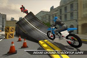 Rooftop Bike Rider Stunt Game screenshot 3