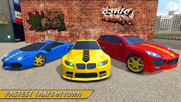 Taxi Driver 3D Simulator Spiel Plakat