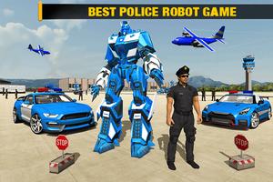 US Police Robot Car - Police Plane Transport Ship Affiche