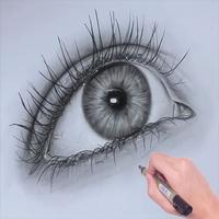 How to draw eyes poster
