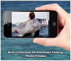 Fishing Photo Frame Maker الملصق