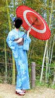 Japanese Girl Kimono Photo Frames Affiche