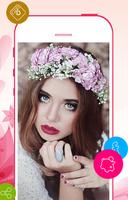 Flower crown photo editor poster