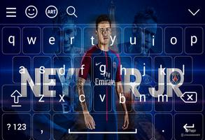 Keyboard For Neymar Jr PSG Affiche