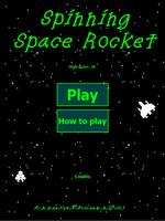 Spinning Space Rocket Plakat