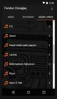 Feridun Düzağaç Müzik Lyrics capture d'écran 2