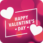 Romantic love stickers Of Valentine أيقونة