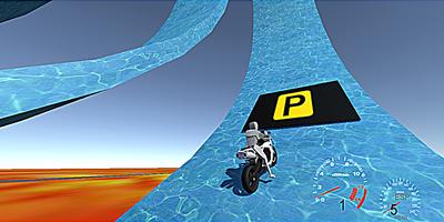 Bike Parking 3D : Motocross Impossible Lava Floor Ekran Görüntüsü 1