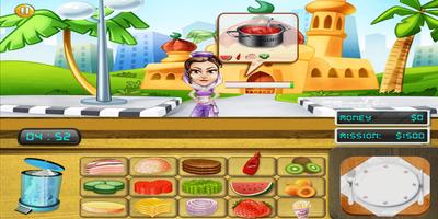 ألعاب الطبخ في المطاعم : جديدة بنات بيتزا حلويات скриншот 1