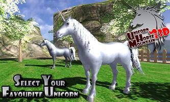 Unicorn Horse Mountain Sim 3D capture d'écran 3
