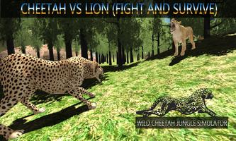 Wild Cheetah Jungle Simulator capture d'écran 2