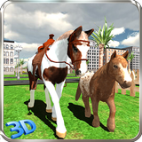 Wild Pony Horse Simulator 3D icône