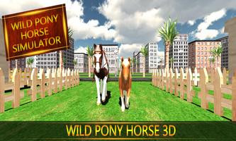 Wild Pony Horse Simulator 3D Affiche