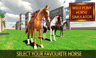 Wild Pony Horse Simulator 3D capture d'écran 1