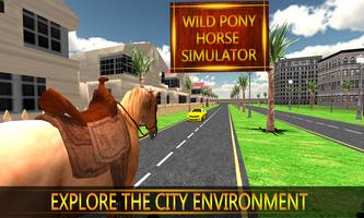 Wild Pony Horse Simulator 3D capture d'écran 3