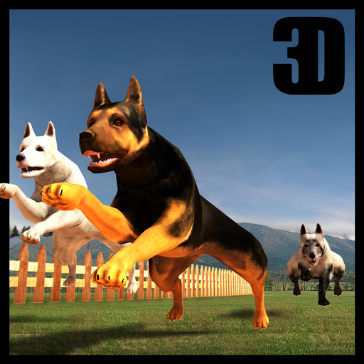 German Shepard Pet Dog Race