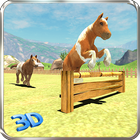 Pony Horse Kids Race 3D icône