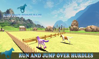 Pony Horse Kids Race 3D capture d'écran 2
