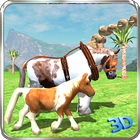 Pony Horse Simulator Kids 3D icône