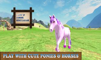 Pony Horse Simulator Kids 3D capture d'écran 1