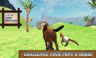 Pony Horse Simulator Kids 3D capture d'écran 2