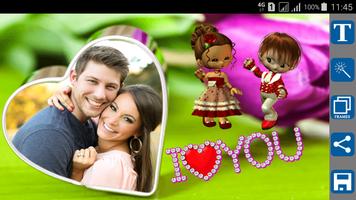 I Love You Photo Frames پوسٹر