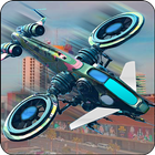 City Drone 3D Attack - Pilot Flying Simulator Game biểu tượng