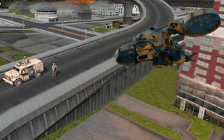 مدينة أزيز 3D هجوم - طيار طيران محاكاة لعبة تصوير الشاشة 2